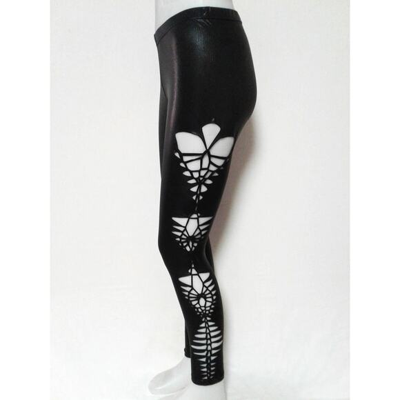 ROCKSTAR - MEDIUM/LARGE - Junior/Women's Super Sexy Cut and Weaved leggings - Picture 8 of 8